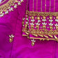 Purple Maggam work blouse