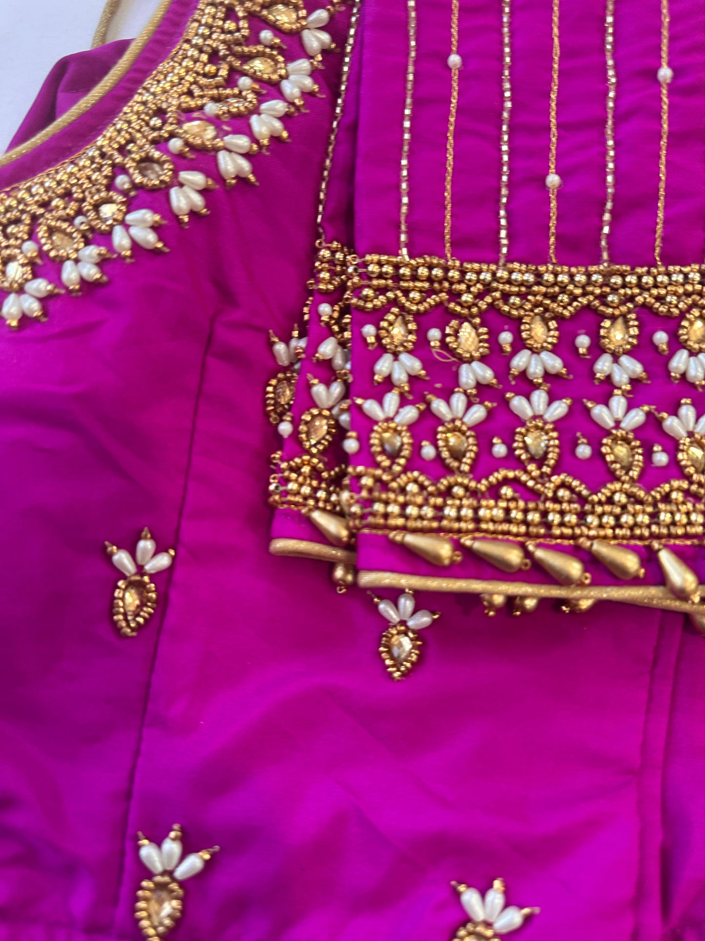 Purple Maggam work blouse