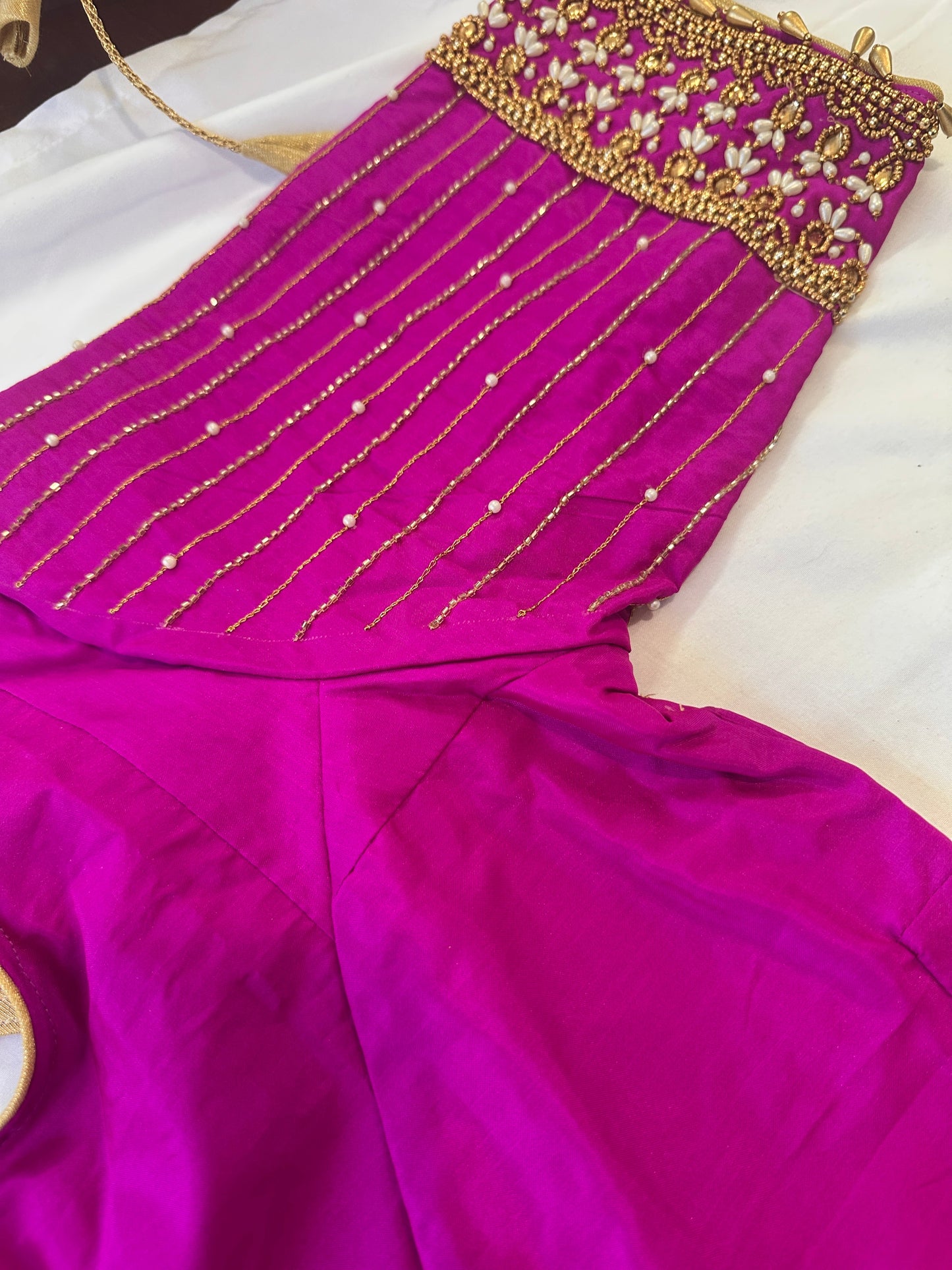 Purple Maggam work blouse