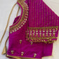 Purple Maggam work blouse