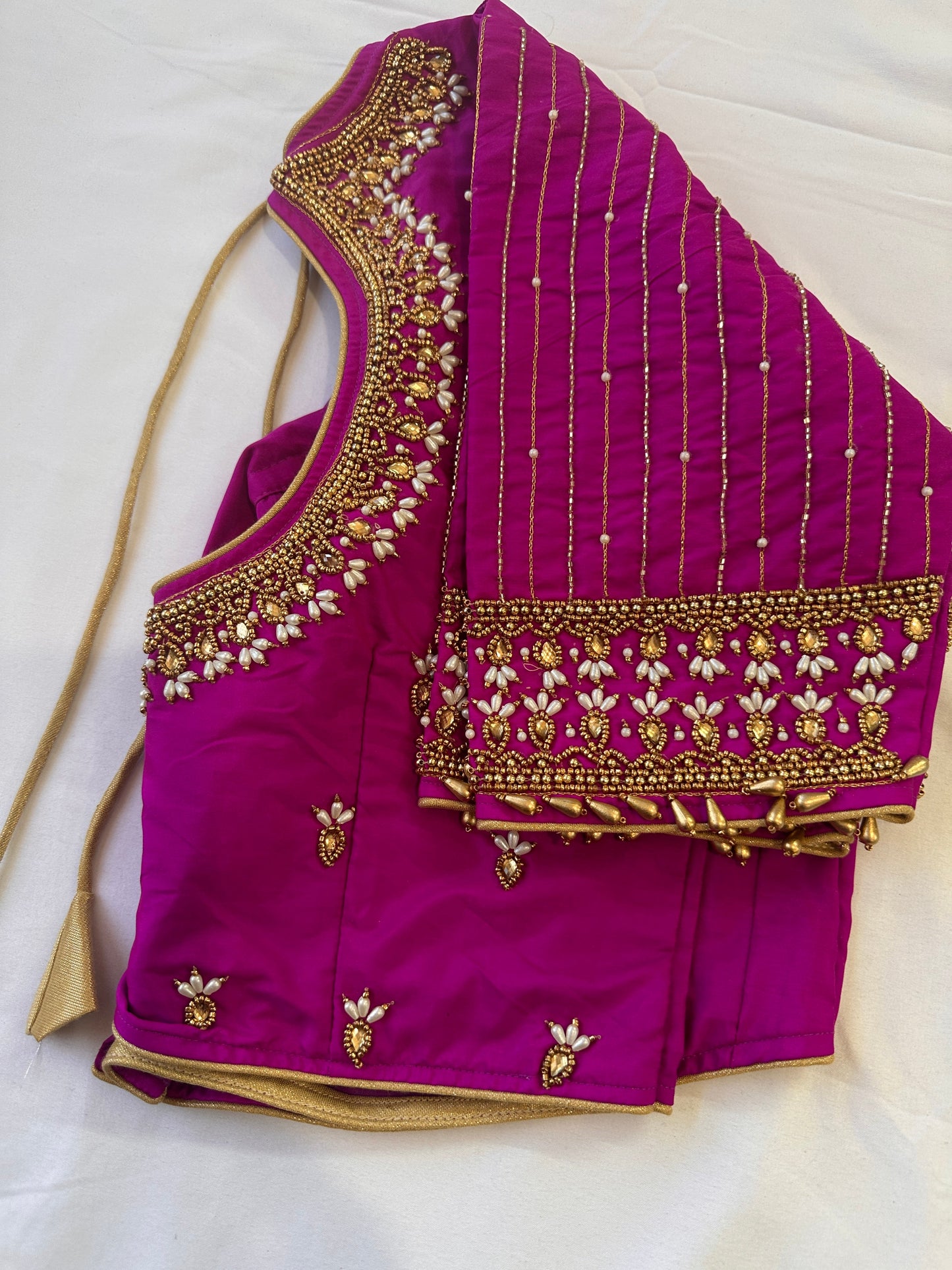 Purple Maggam work blouse