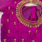 Purple Maggam work blouse