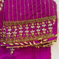 Purple Maggam work blouse