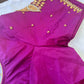 Purple Peacock Maggam work blouse