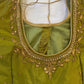Green Maggam work blouse