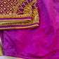 Purple Maggam work blouse