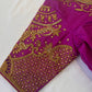 Purple Maggam work blouse