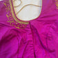 Purple Maggam work blouse