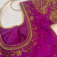 Purple Maggam work blouse