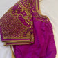 Purple Maggam work blouse
