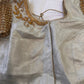 Silver Maggam work blouse