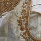 Silver Maggam work blouse