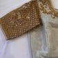 Silver Maggam work blouse