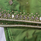 Green Silk Blouse with mirror and aari work