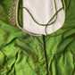 Green Silk Blouse with mirror and aari work