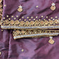 Plum Silk Blouse aari work
