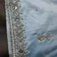 Blue Silk Blouse with mirror and aari work