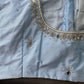 Blue Silk Blouse with mirror and aari work