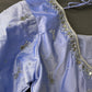 Lavender Silk Blouse with mirror and aari work