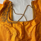 Yellow Silk Blouse Maggam aari work