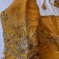 Golden Maggam aari Silk Blouse work