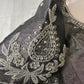 Grey Silver Maggam aari Silk Blouse work