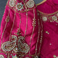 Pink Silk Maggam Aari Work Blouse