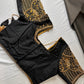 Black Silk Maggam Aari Work Blouse