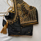 Black Silk Maggam Aari Work Blouse
