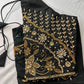 Black Silk Maggam Aari Work Blouse