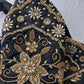 Black Silk Maggam Aari Work Blouse