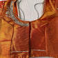 Orange Tissue Silk Maggam Aari Work Blouse