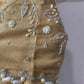 Gold Pearl Tissue Silk Maggam Aari Work Blouse