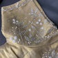 Gold Pearl Tissue Silk Maggam Aari Work Blouse