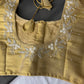Gold Pearl Tissue Silk Maggam Aari Work Blouse
