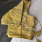 Gold Pearl Tissue Silk Maggam Aari Work Blouse