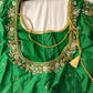 Green Silk Maggam Aari Work Blouse