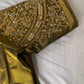 Mehendi Green Silk Maggam Aari Work Blouse