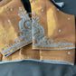 Rust Orange Tissue Silk Embroidery Aari Work Blouse