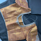Rust Orange Tissue Silk Embroidery Aari Work Blouse