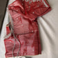 Pink Tissue Silk Embroidery Aari Work Blouse