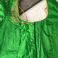 Green Silk Maggam Aari Work Blouse