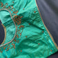 Light Green Silk Maggam Aari Work Blouse