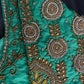 Light Green Silk Maggam Aari Work Blouse
