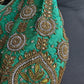 Light Green Silk Maggam Aari Work Blouse