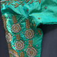Light Green Silk Maggam Aari Work Blouse