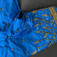 Turqouise Blue Silk Maggam Aari Work Blouse