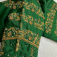 Green Maggam Aari Embroidery Blouse