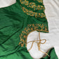 Green Maggam Aari Embroidery Blouse