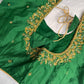 Green Maggam Aari Embroidery Blouse
